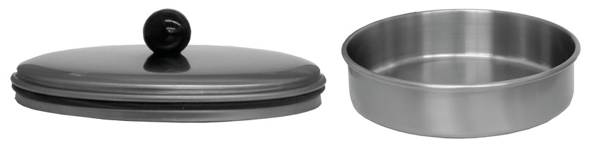 Edelstahldeckel, 100 x 35 mm