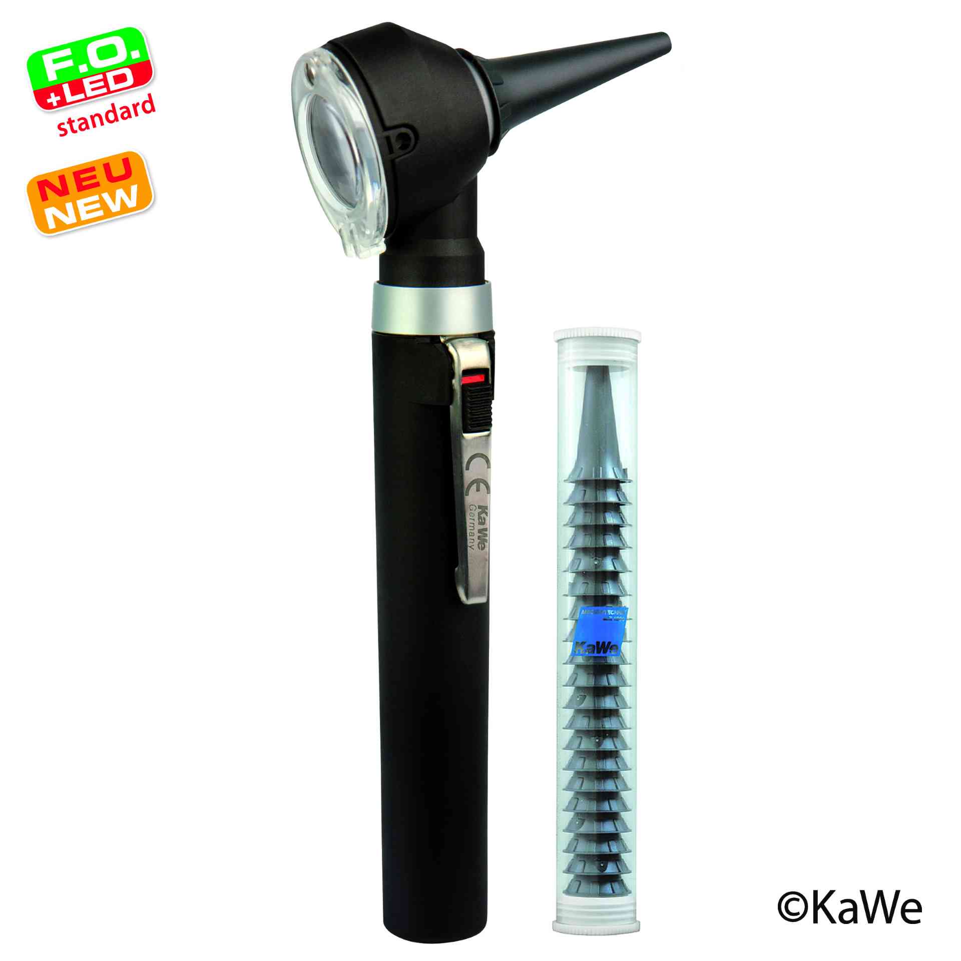 Otoskop PICCOLIGHT® F.O. LED, night, in Stofftasche