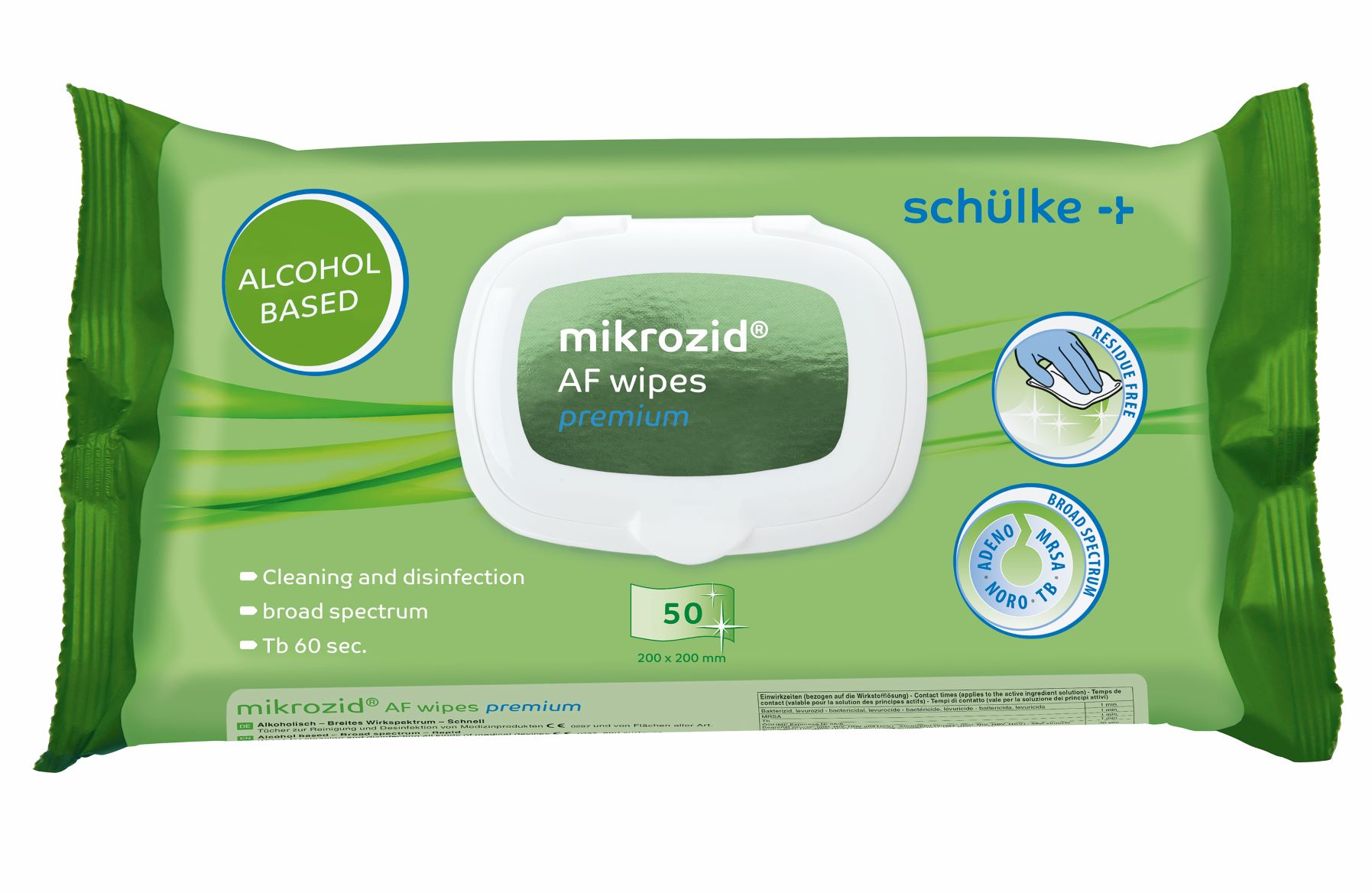 mikrozid® AF wipes premium, 12 Packungen