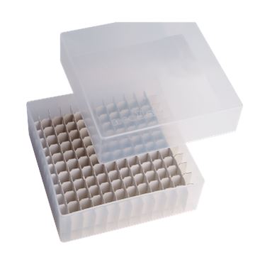 Kryo-Aufbewahrungsbox, 136 x 136 x 50 mm, PP