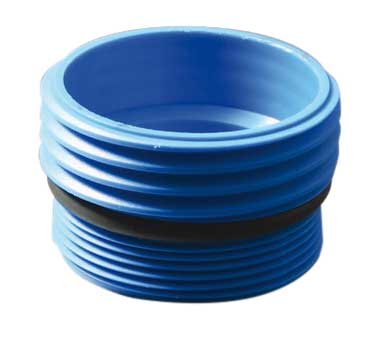Gewindeadapter außen/außen, 2" BSP - 64 mm, blau