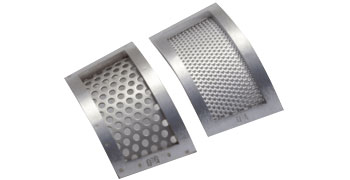 Bodensieb aus rostfreiem Stahl 316L, 2 mm trapezförmig gelocht