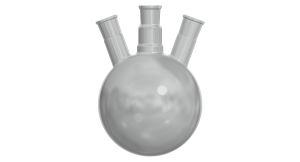Dreihals-Rundkolben, 2.000 mL, 1 x NS 45/40, 2 x NS 29/32, Boro3.3