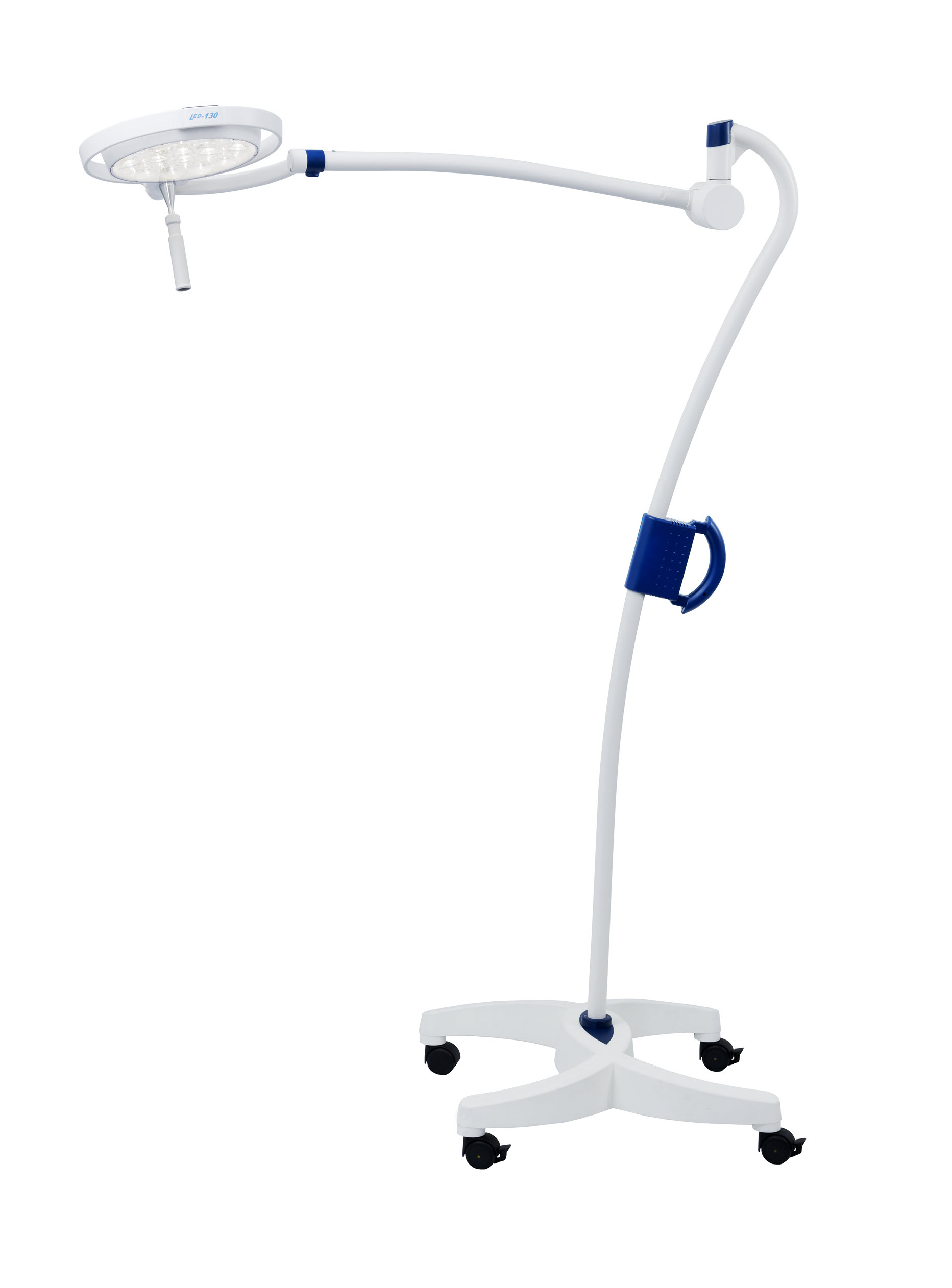 Untersuchungsleuchte LED 130F mit Fokussierung, 4-Fuss-Swing-Stativ