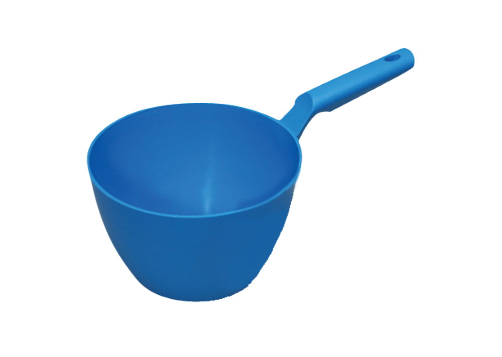 Schöpfkelle, 2 L, PP, blau