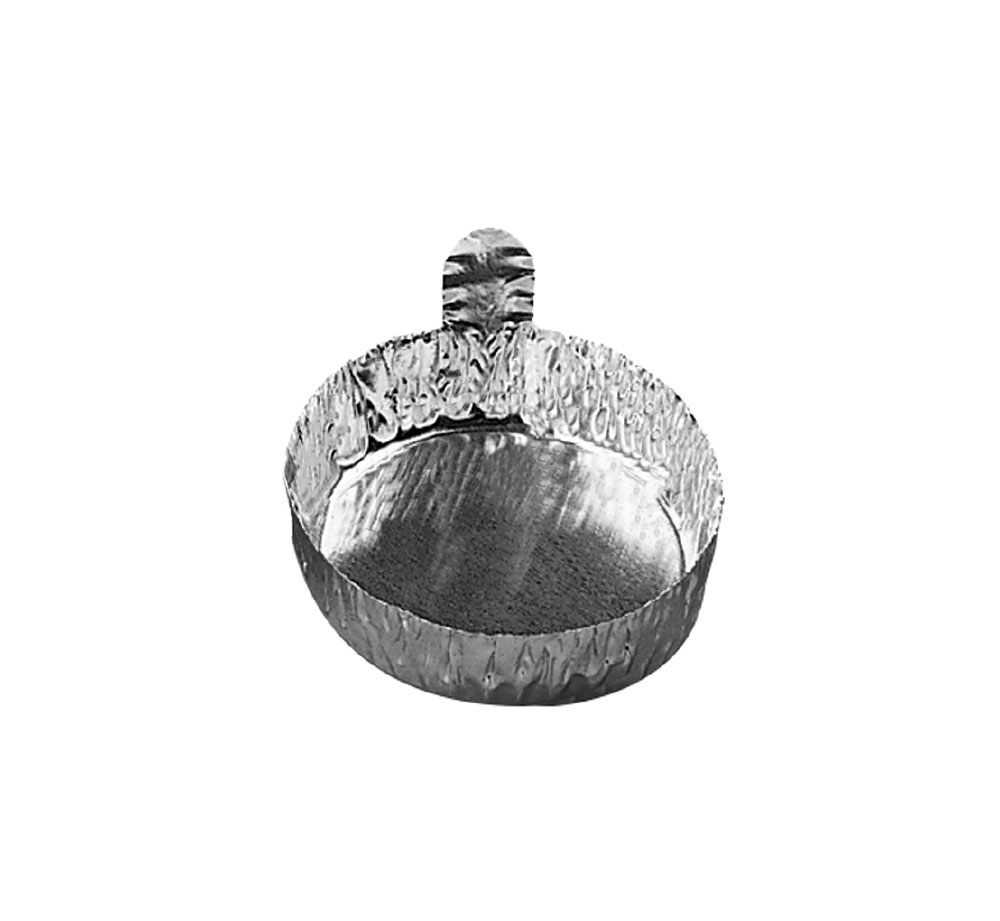 Alu-Schalen, 43 x 11 mm, rund, mit Griff, 100 Stück