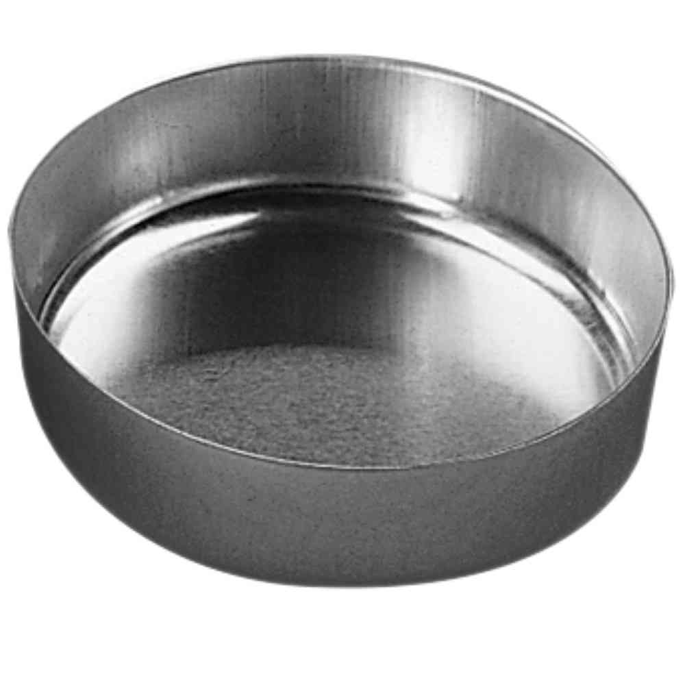 Aluschalen, 65 mm Ø, 80 mL, 17 mm hoch, glatt, flach, 100 Stück