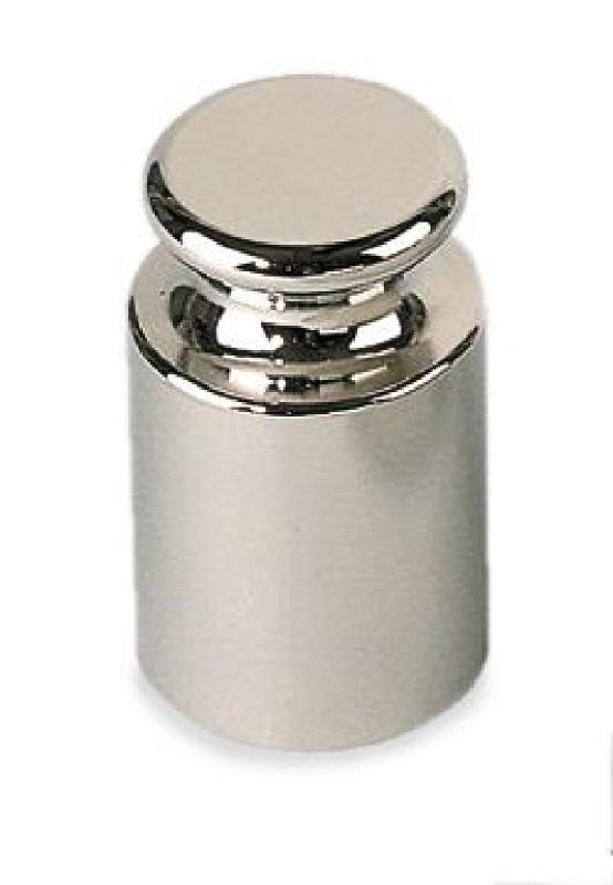 Prüfgewicht OIML F1, 1 kg, Knopfform, Edelstahl poliert