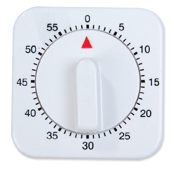 Atmungsfrequenztimer, 60 Minuten mechanisch