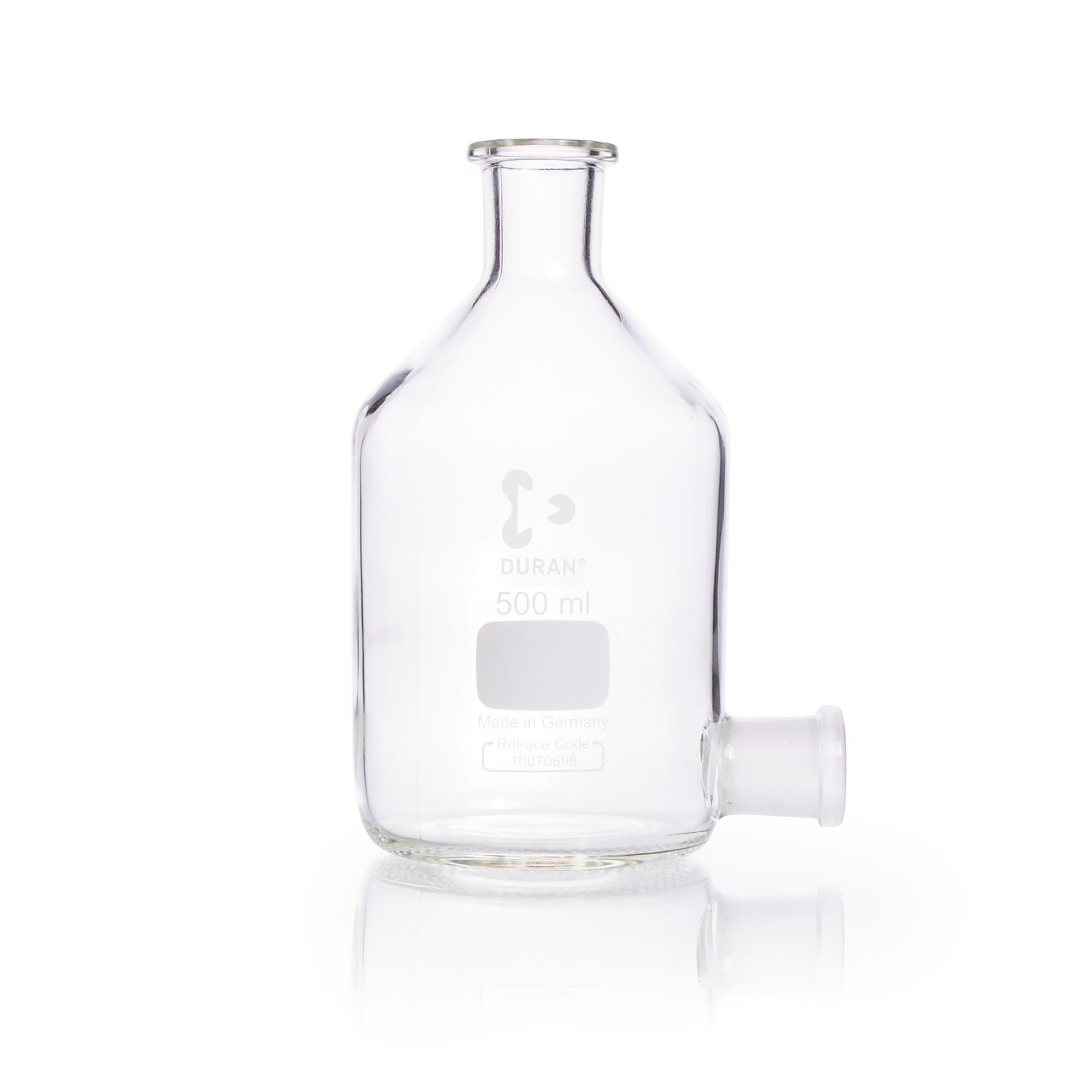 DURAN® Stutzenflaschen, Abklärflasche, Bodentubus mit NS