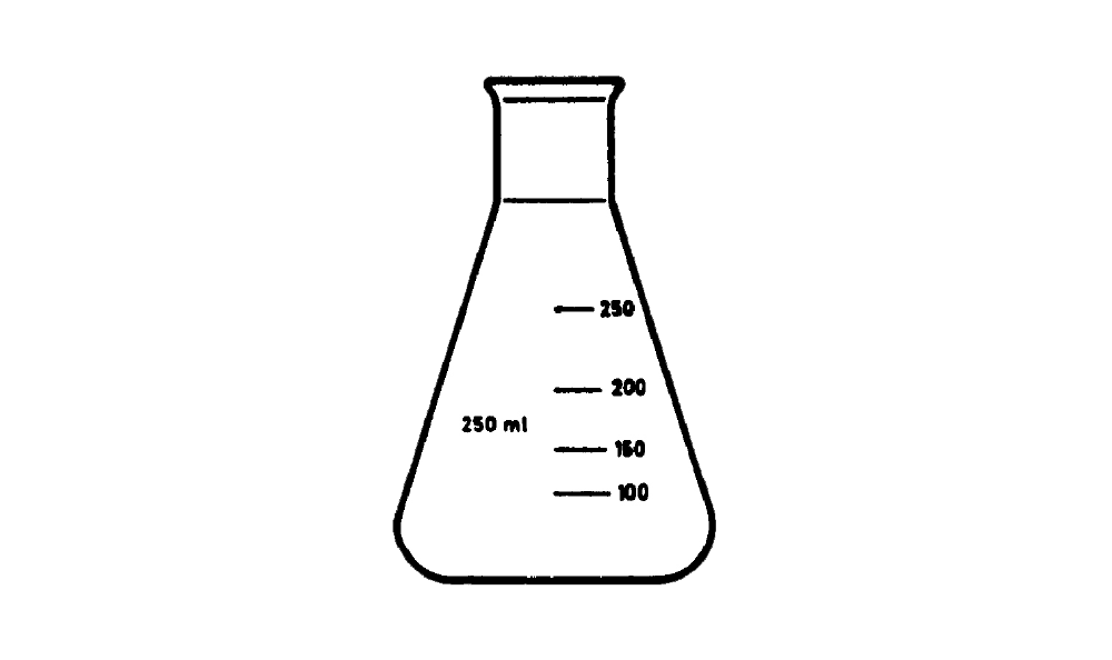 ecoLab Erlenmeyerholben, 300 mL, enghals, Boro 3.3, 10 Stück