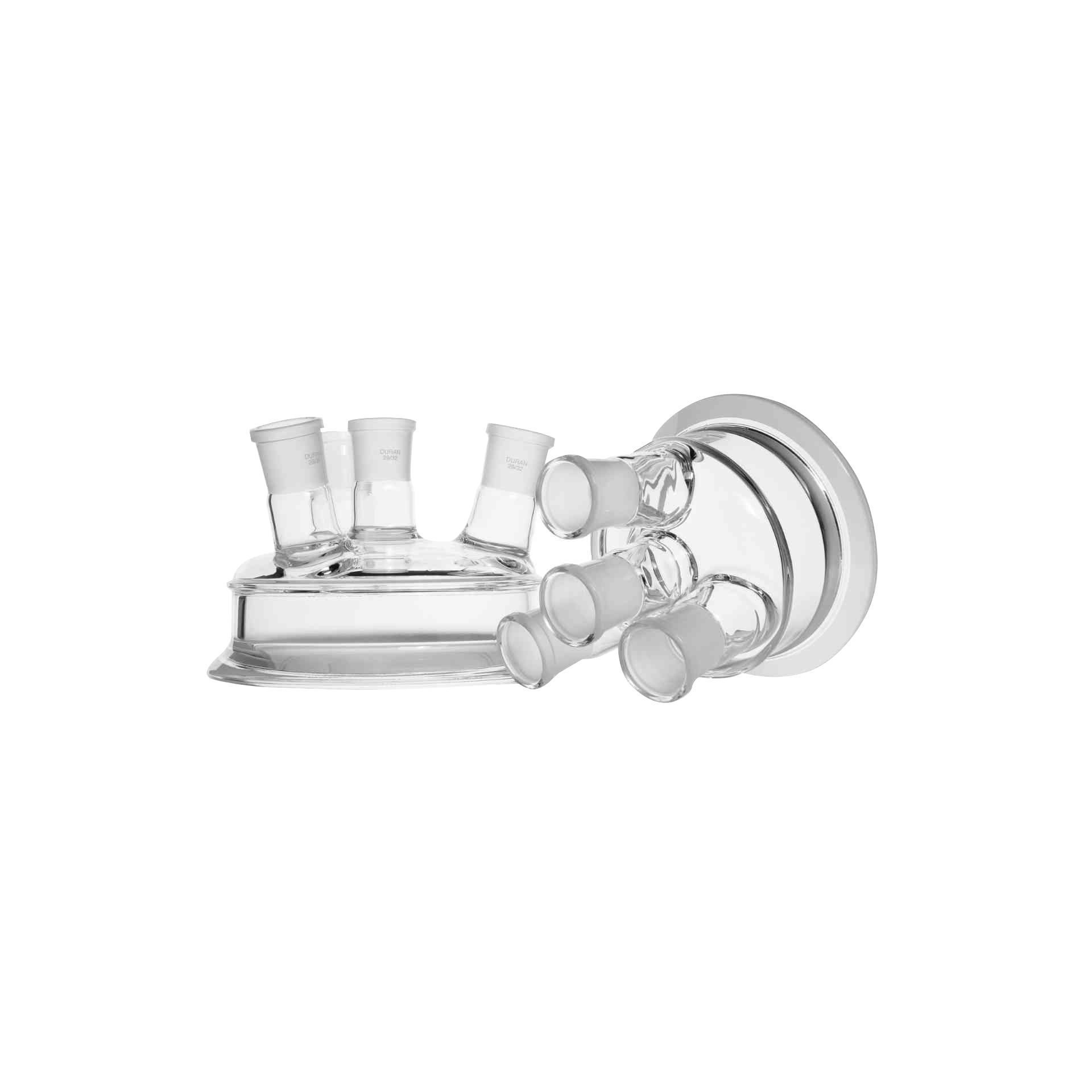 DURAN® Planflansch-Deckel mit 4 Hälsen