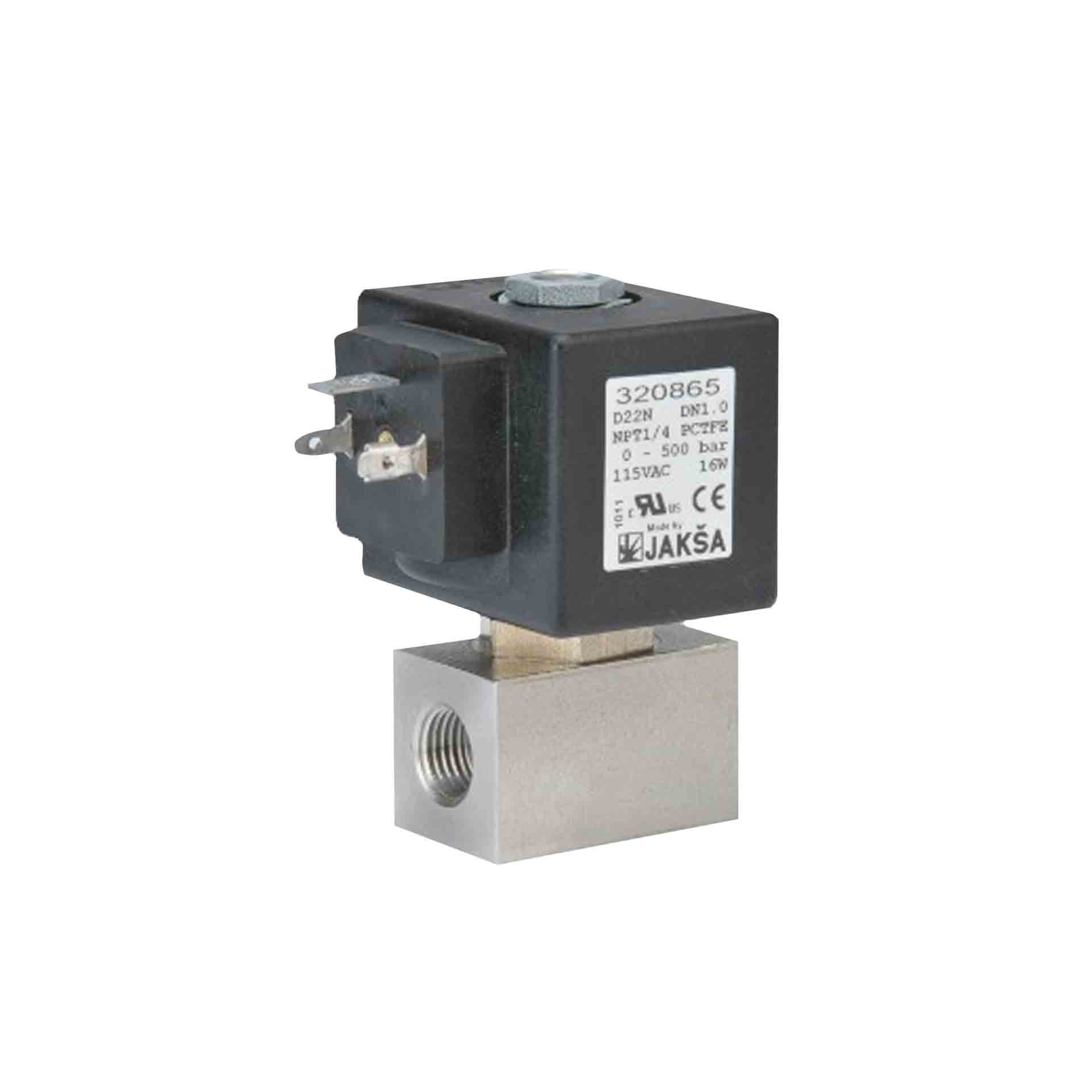 Solenoidventil mit NC- Funktion, Edelstahl