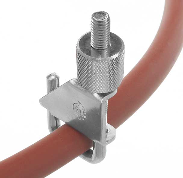 Quetschhahn mit Aluminiumschraube, 20 mm, verzinkt