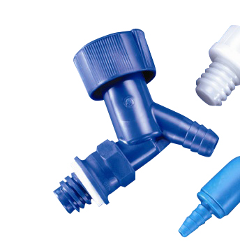 Zapfhahn, HDPE, blau, für 5 - 60 L Ballons Serie 350 HDPE