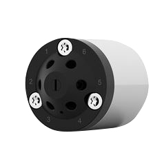 AZURA® V 4.1 Ventil, 1.200 bar, 1/16 Zoll 10-32 UNF, 0,3 mm Bohrung, 6 Anschlüsse, 2 Positionen, SSt-DLC/Vespel, ohne Antrieb