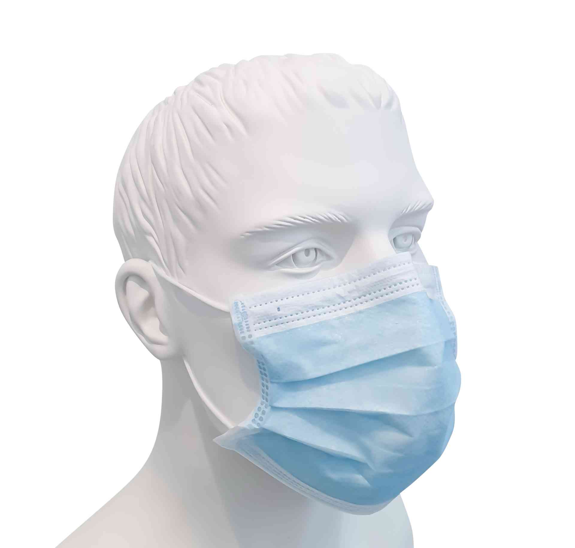 OP-Mundschutz, blau