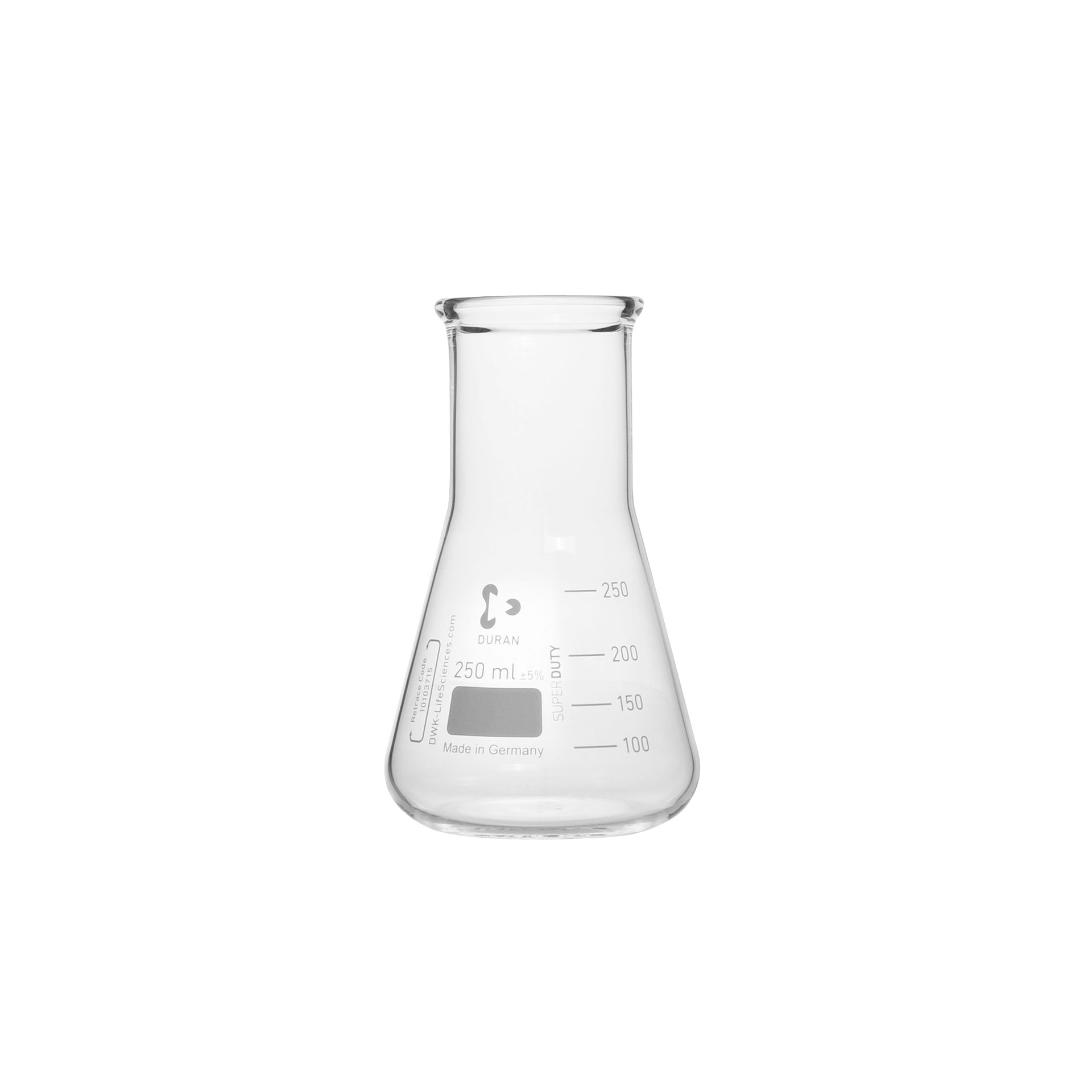 Super Duty Erlenmeyer-Kolben, weithals, mit Teilung