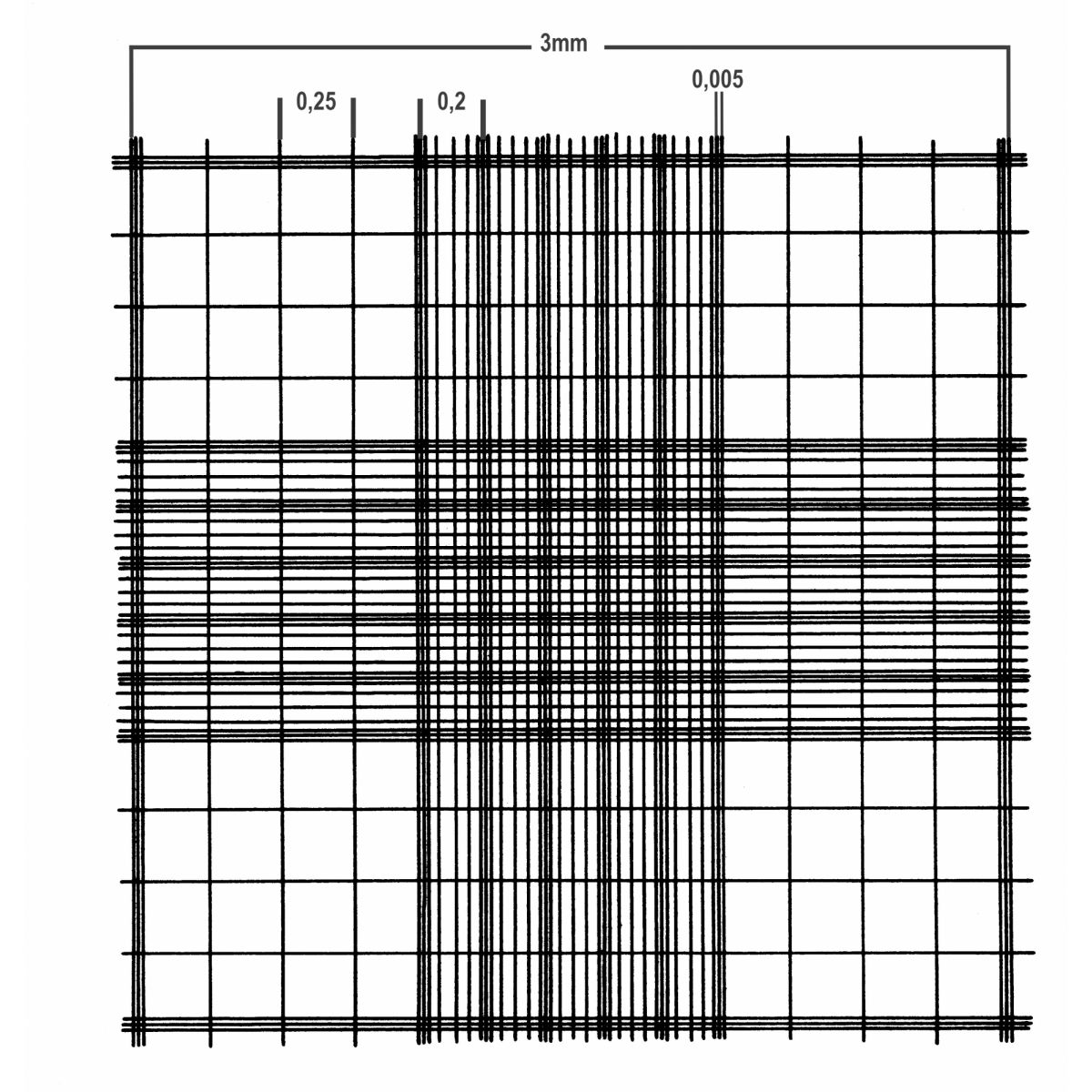 Objektträger für Zellzählkammer, 0,1 mm