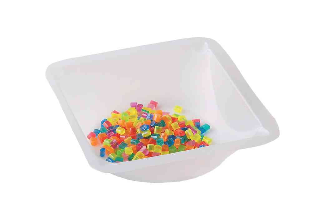 Einmal-Wägeschalen, 100 mL, 89 x 89 x 25 mm,  weiß, 500 Stück