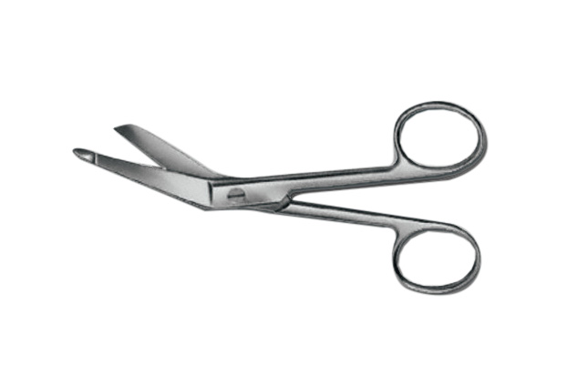 Verbandschere nach Lister, 14 cm, gebogen