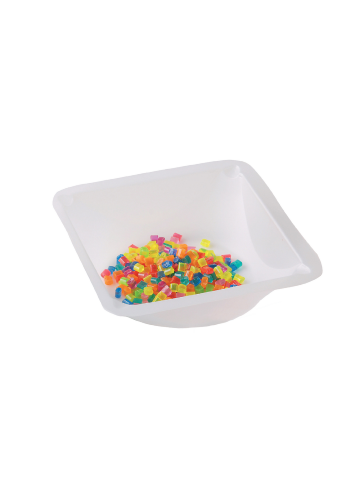 Einmal-Wägeschalen, 41 x 41 x 8 mm, weiß, 500 Stück