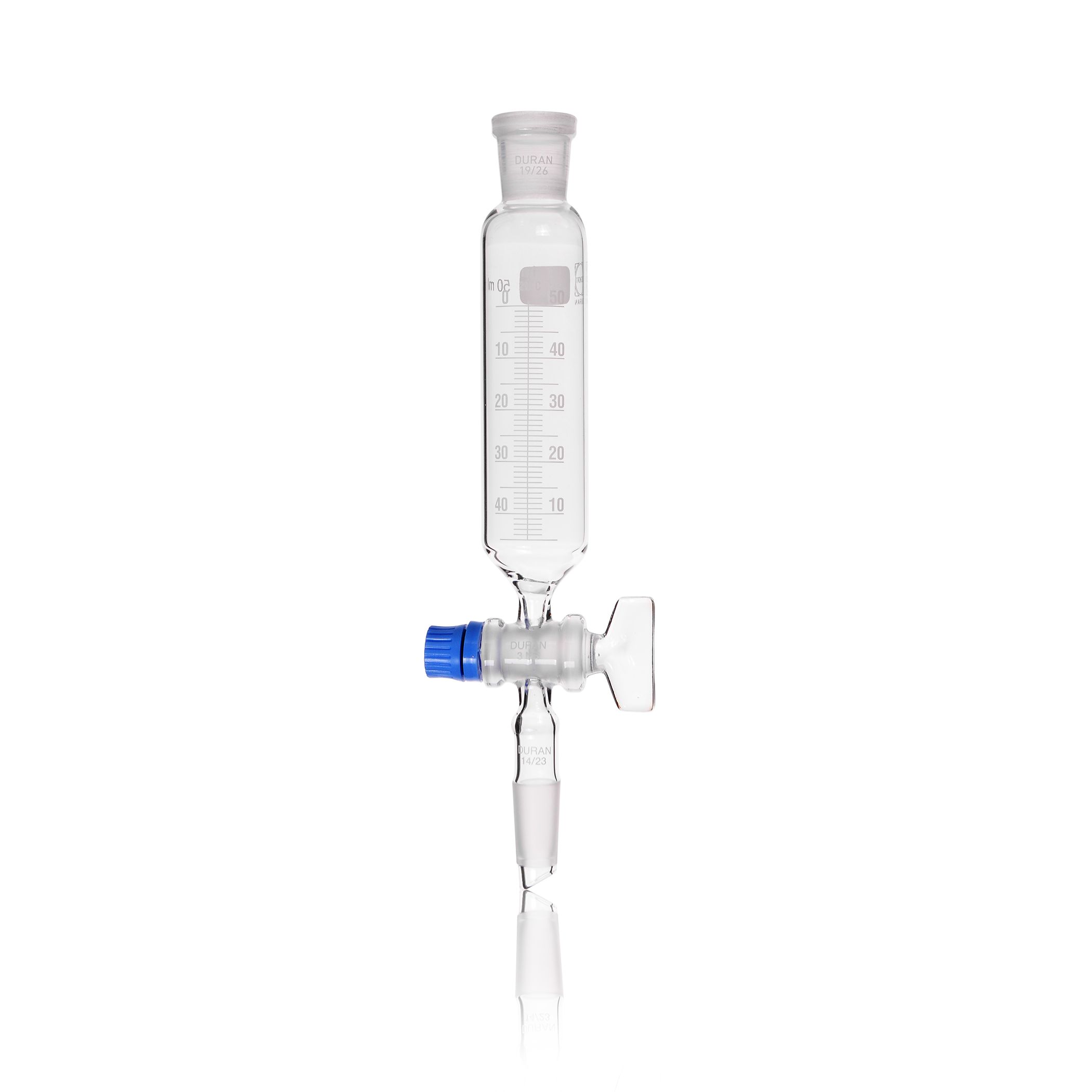 DURAN® Tropftrichter, zylindrisch, mit Teilung und Schliff