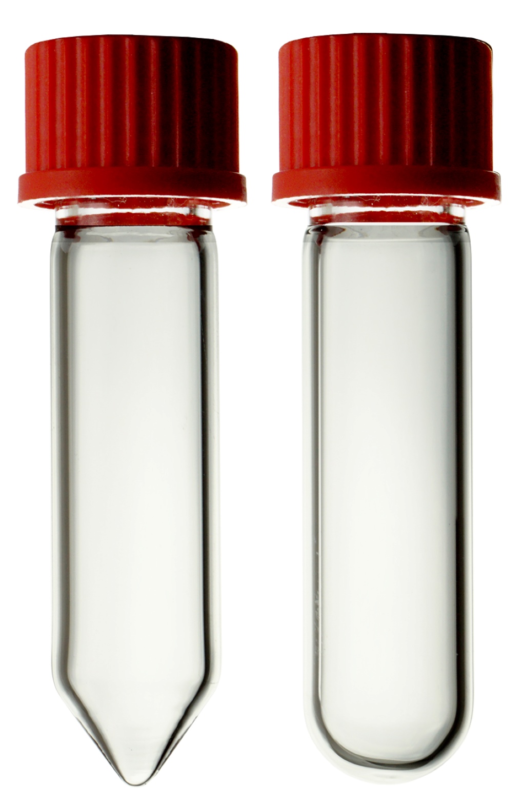Zentrifugenglas, 100 mL, Borosilikatglas 3.3, Rundboden, ungraduiert, mit Schraubkappe