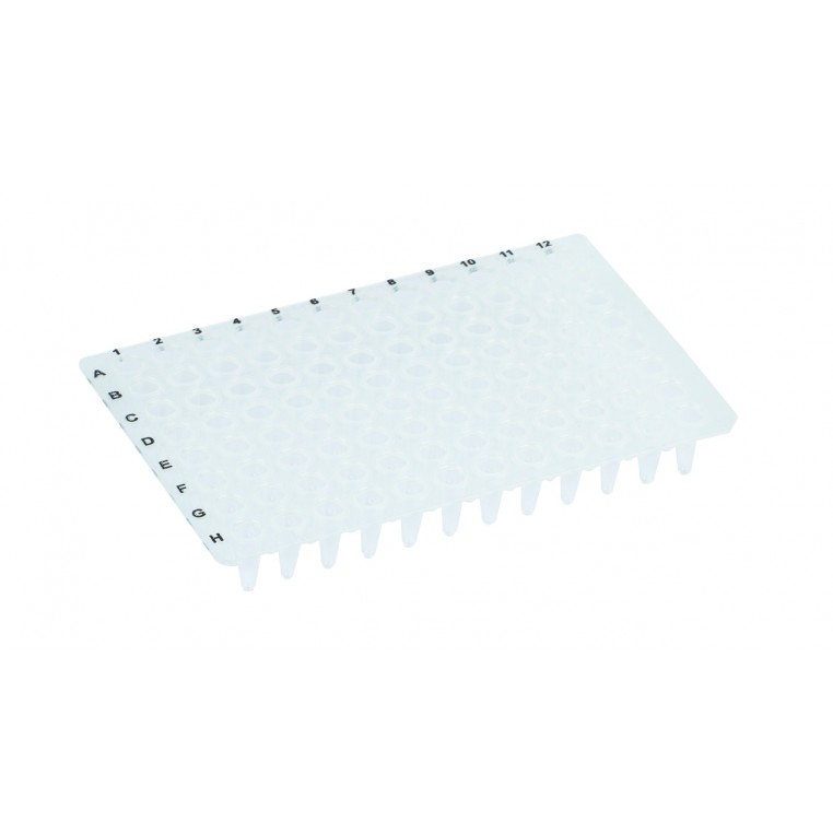 96-Well PCR-Platten, 96 x 0,2 mL, mit Rand, hohes Profil, 100 Stück