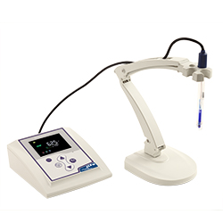 Basic Benchtop pH-Meter Kit EC-31 pH-1, mit pH-Elektrode 201T, pH-Pufferlösung, Elektrodenhalter