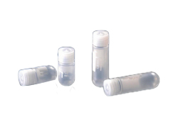 Kryoröhrchen, 4,5 mL, 12,5 x 91 mm, Außengewinde, rund, mit Sternfuß und schreibfeld, steril, PP/PE,