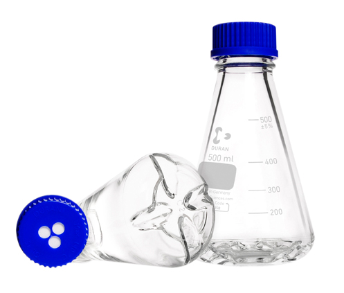 DURAN® Schikanekolben mit GL 45 Gewinde