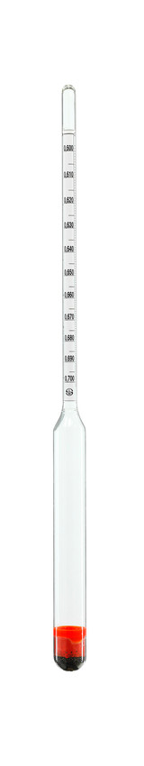 Dichte-Aräometer ohne Thermometer