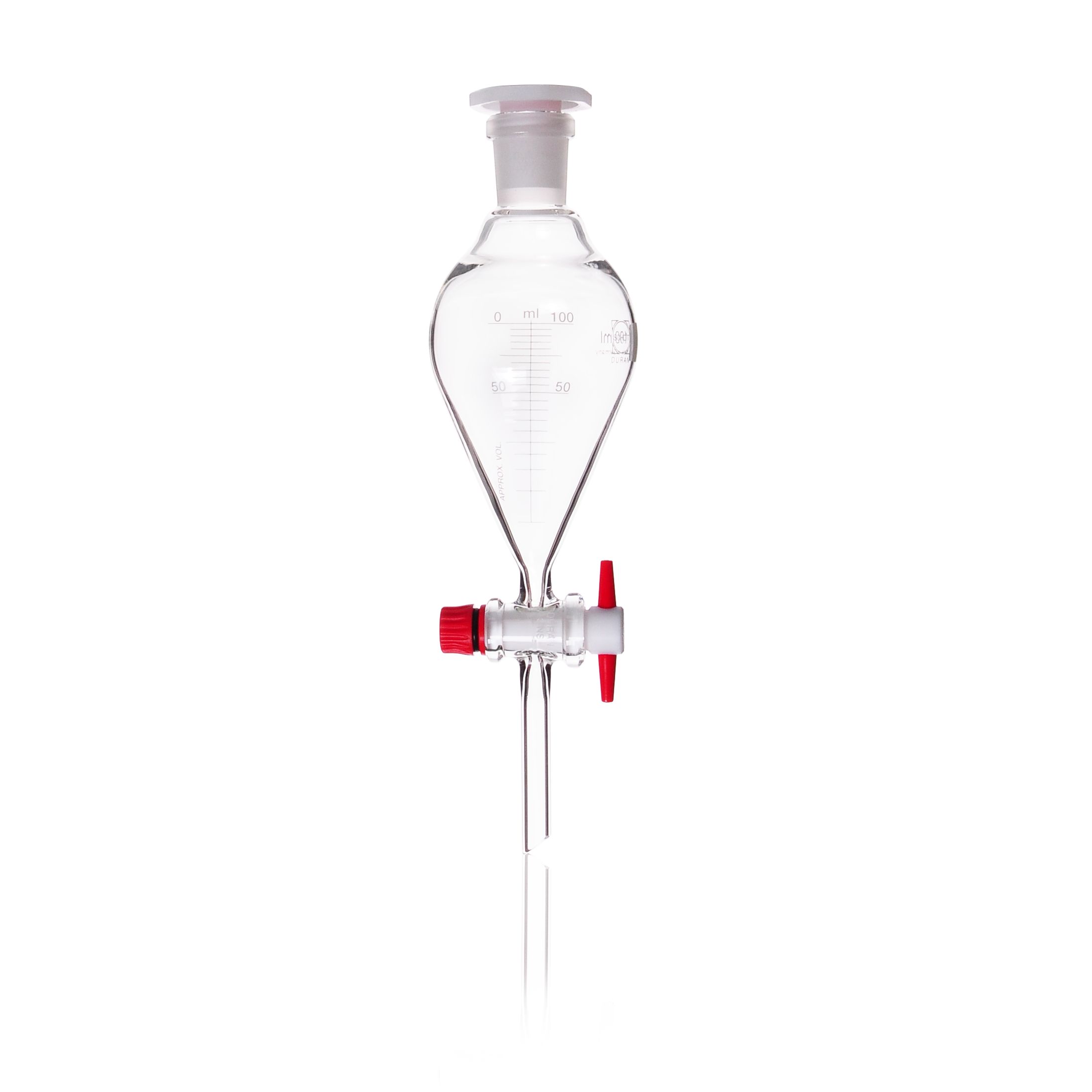 DURAN® Scheidetrichter, konische Form mit PTFE-Küken