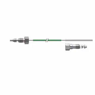 Verbindungskapillare, Edelstahl, 0,17-mm-ID, 60 cm, als Auslasskapillare oder von der Pumpe zum Inje