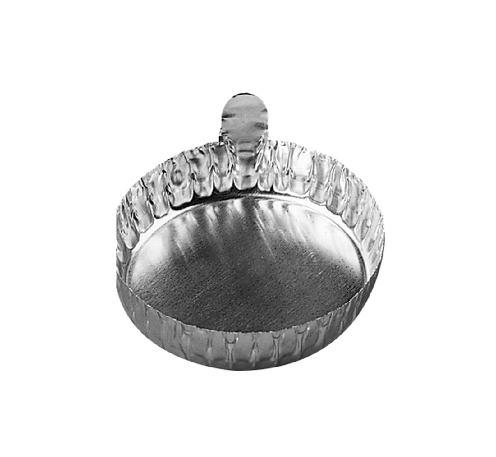 Aluschalen mit Griff, Größe II, 55 mm Ø x 14 mm, 100 Stück