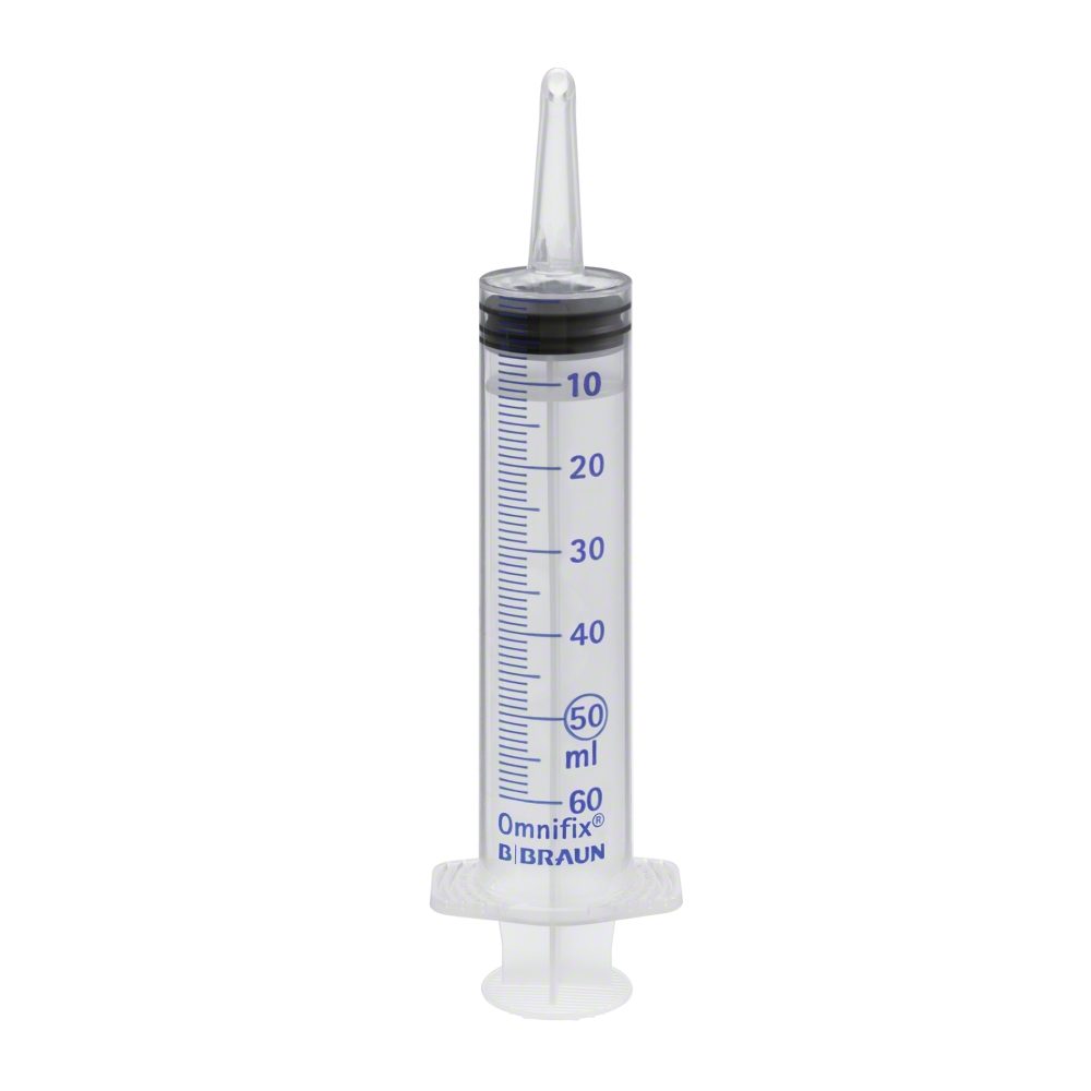 Omnifix® Solo, 50 mL, 3-teilige Wund- und Blasenspritze, mit Katheteransatz