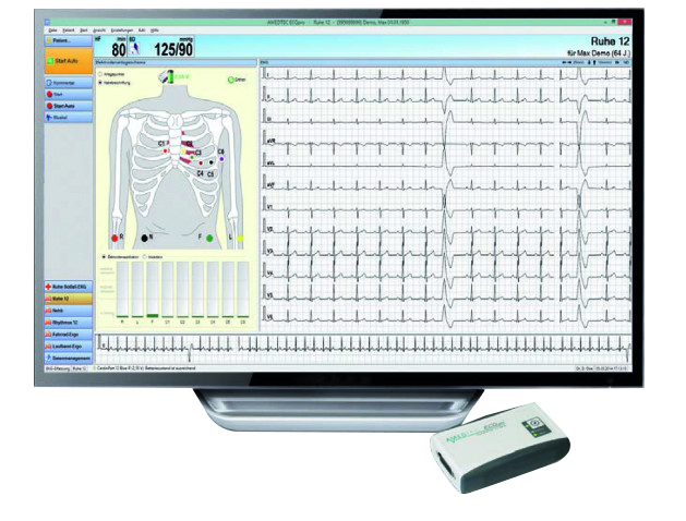 CardioPart 12 Bluetooth-P 12-Kanal-PC-Ruhe-EKG